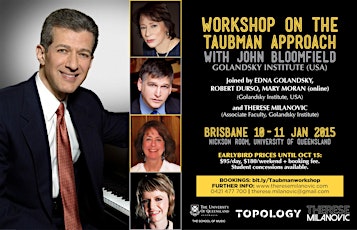 Taubman weekend workshop with John Bloomfield. Brisbane, Jan 10-11 2015. primary image