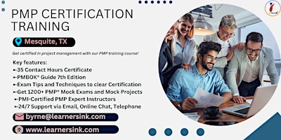 PMP Certification 4 Days Classroom Training in Mesquite, TX primary image