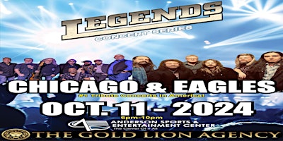 Primaire afbeelding van Eagles and Chicago October 11, 2024-Legends Concert Series- SC