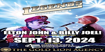 Primaire afbeelding van Legends Concert Series-Billy Joel and Elton John Friday 9-13-24 #1 Tribute!