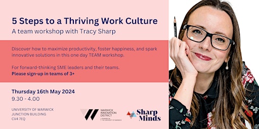 Primaire afbeelding van 5 Steps to a Thriving Work Culture