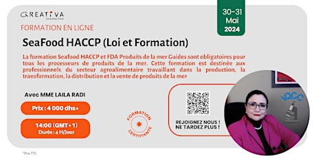 SEA FOOD HACCP (Loi et Formation)- Formation en ligne