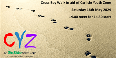 Imagen principal de Cross Bay Walk 2024 - places in aid of Carlisle Youth Zone
