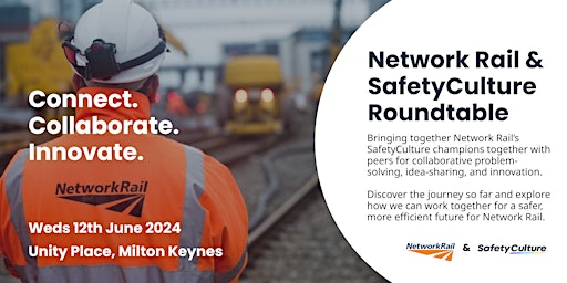 Immagine principale di Network Rail and SafetyCulture Innovation Roundtable 