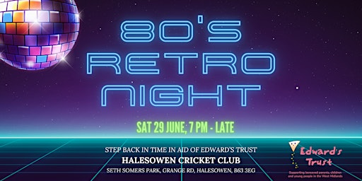 Imagem principal do evento 80's Retro Night