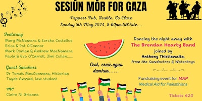 Immagine principale di EAST  CLARE  SEISIÚN  MÓR  FOR  GAZA 