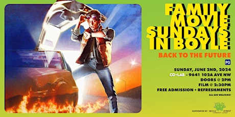 Family Movie Sundays in Boyle: BACK TO THE FUTURE