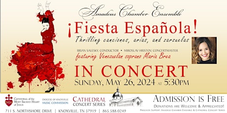 Hauptbild für Cathedral Concert: Amadeus Chamber Ensemble ¡Fiesta Española!