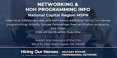 Networking & Hiring Our Heroes Program Information primary image