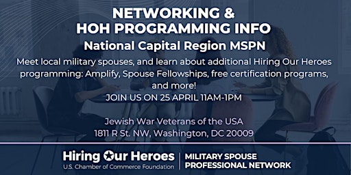 Hauptbild für Networking & Hiring Our Heroes Program Information