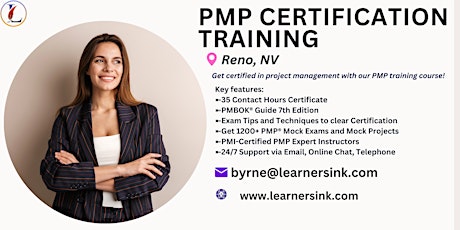 PMP Certification 4 Days Classroom Training in Reno, NV