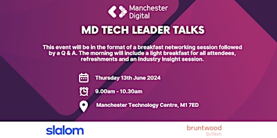 Imagem principal do evento Manchester Digital Tech Leader Talks