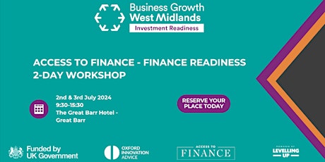 BGWM Investment Readiness Access to Finance - Finance Readiness Workshop