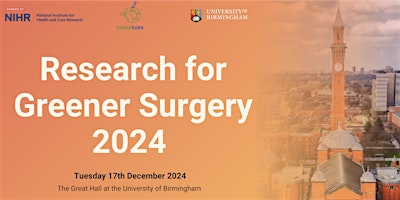 Imagem principal do evento Research for Greener Surgery Conference 2024