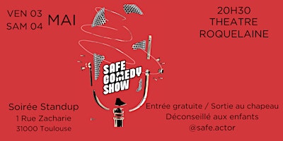 Safe Comedy Show - 1h de Standup primary image