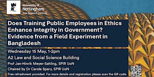Does Training Public Employees in Ethics Enhance Integrity in Government? primary image