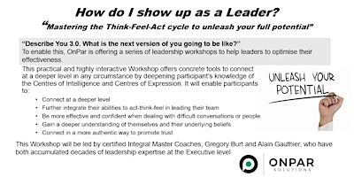 Hauptbild für Mastering Interaction by knowing how I show up as a leader