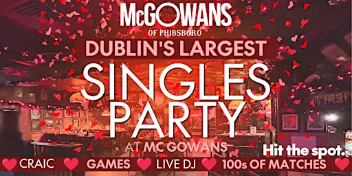 Mc Gowans Singles Party *MENS TICKETS* primary image