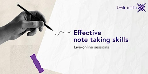 Effective Note Taking Skills: Live-Online Training primary image