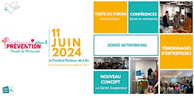 Imagem principal do evento Les Printemps de la Prévention édition 2 : Soirée entreprise  le 11 Juin