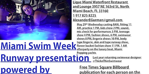 Imagem principal de Miami Swim Week Fashion presentation by Gurman at Lique