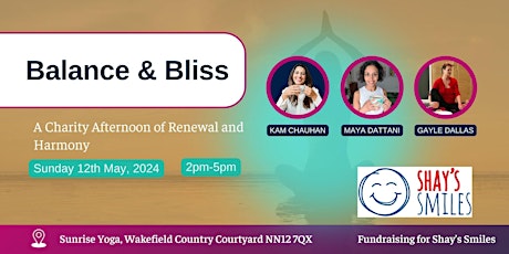 Balance & Bliss: A Charity Afternoon of Renewal and Harmony