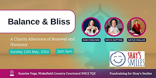 Balance & Bliss: A Charity Afternoon of Renewal and Harmony primary image