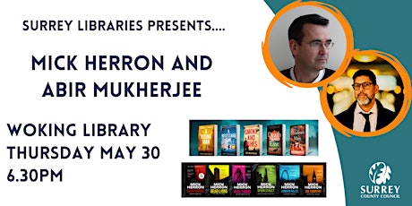 An Evening with Mick Herron and Abir Mukherjee at Woking Library