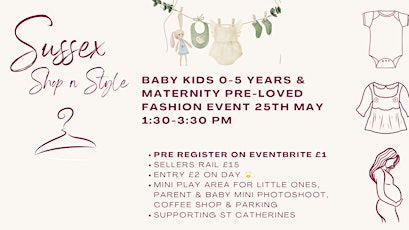 Sussex Shop n Style pre loved baby & kids fashion event
