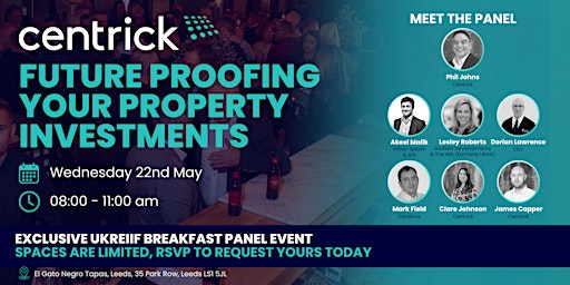 Imagem principal do evento UKREiiF Breakfast Panel Event: Future proofing your property investments