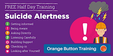 Imagem principal do evento Suicide Alertness: Orange Button Training 15/05/2024