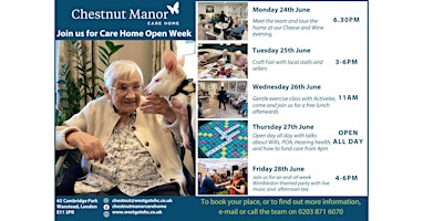 Chestnut Manor Care Home, Wimbledon themed party as part of Care Home Open Week  primärbild