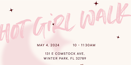 SWEAT with SELENA presents: HOT GIRL WALK in WINTER PARK  primärbild