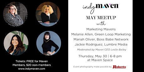 Indy Maven May Meetup: Marketing Mavens