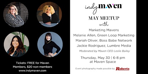 Hauptbild für Indy Maven May Meetup: Marketing Mavens