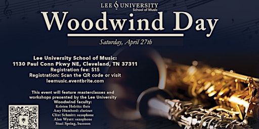 Imagem principal do evento Lee University Woodwind Day