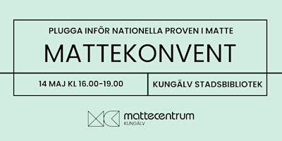 Imagem principal do evento Mattekonvent VT24 Kungälv