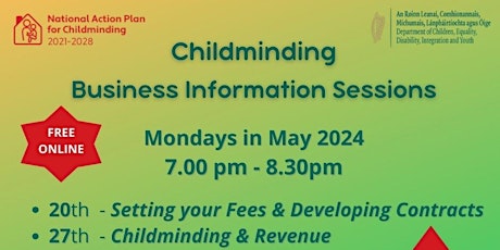 Childminding Business Information Session 2 - Childminding and Revenue