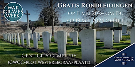 Gratis rondleiding op CWGC-plot Gent City Cemetery