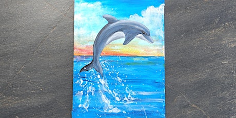 Paint & Pour 'Dolphin' with Tania from tangible.gallery