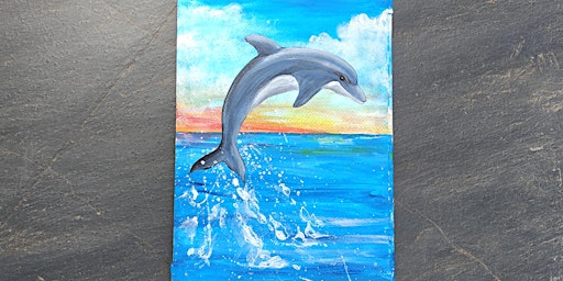 Paint & Pour 'Dolphin' with Tania from tangible.gallery primary image