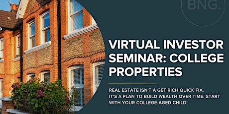 Virtual Investor Seminar: Build Wealth Through Real Estate