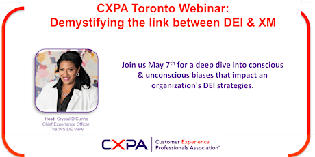 CXPA Toronto: Webinar -  Demystifying the link between DEI and XM