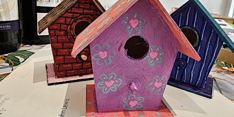 Kids Birdhouse Painting & Decorating