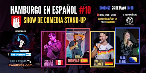 Primaire afbeelding van Hamburgo en Español #10 - El show de comedia stand-up en tu idioma