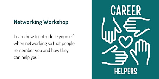 Hauptbild für Career Helpers Networking Workshop for Job Seekers