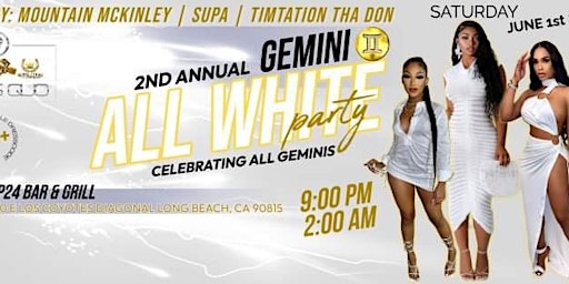 Primaire afbeelding van 2nd Annual Gemini All White Party