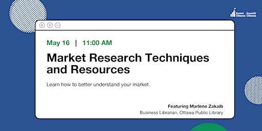 Imagem principal de Market Research Techniques and Resources (Virtual)