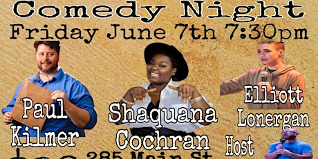 June 7th Twisted Vine in Derby Comedy Night