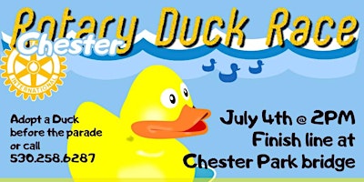 Chester Rotary 4th of July Duck Race primary image